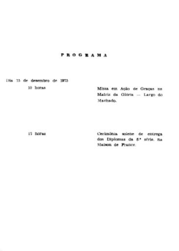 Convite de Formatura 1975