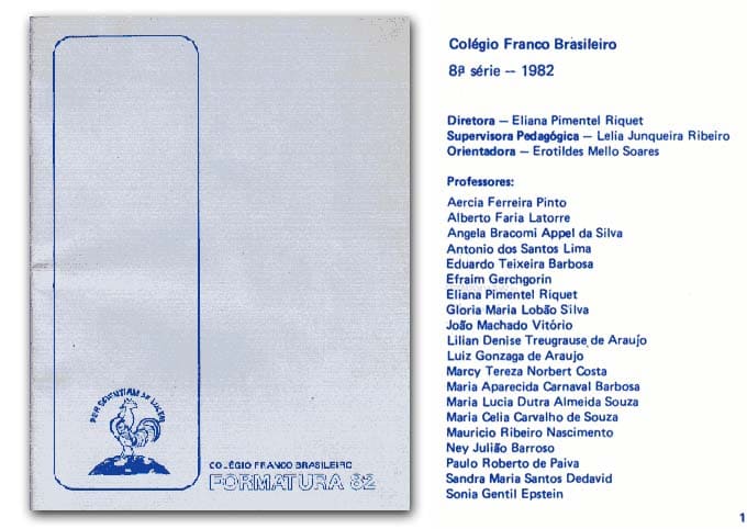 Convite de Formatura 1982