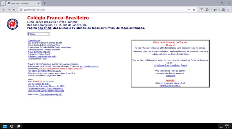 Site do Franco Antigo